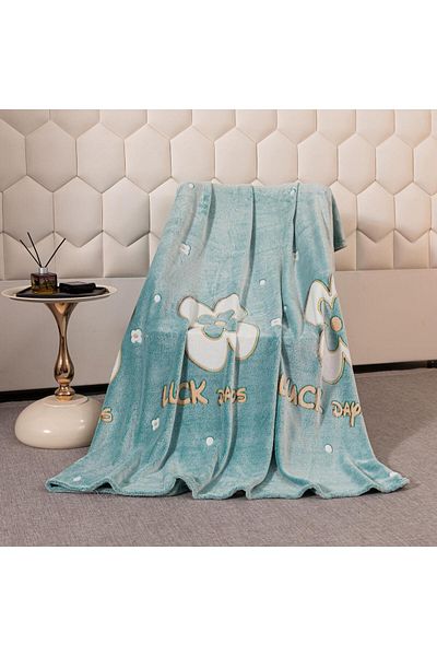 FIONNA.RO Cocolino Fluffy Blanket 200x230cm - Lucky Flower