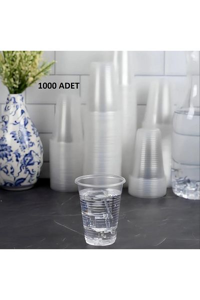 Dispoza Vending Machine Cup Pet Cup Plastic Soft Drink and Water Cup 1000 Pieces 180 Cc