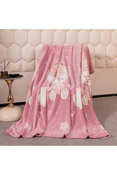 FIONNA.RO Cocolino Fluffy Blanket 200x230cm - Pink Fox