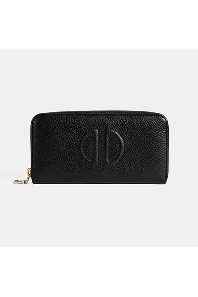 Desa Women's Black Leather Wallet