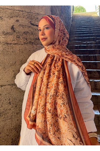 Mira İpek Retro Patterned Cotton Shawl Series