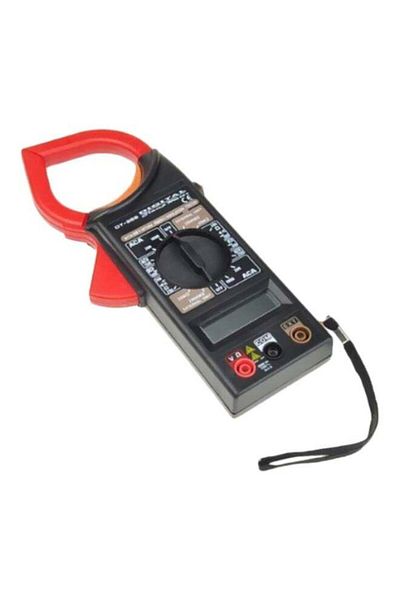Unspecified Digital Measuring Device with Clamp and LCD Screen in Black/Red