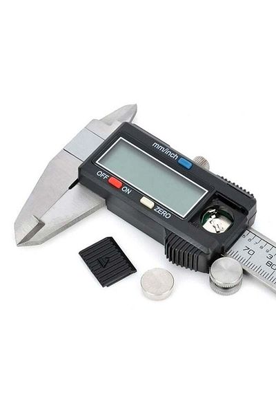 GENERAL Caliper Stainless Steel Digital Screen Black/Silver 150mm