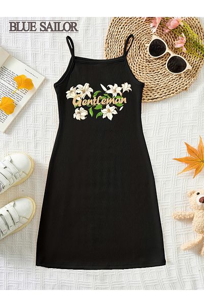 İBRE ROCHIE NEGRA IMPRIMATA CU DETALII DE FLORI DE BUMBAC