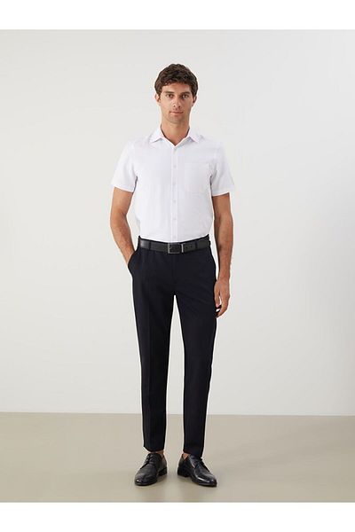 LC Waikiki LCWAIKIKI Formal Regular Fit Short Sleeve Dobby Men's Shirt