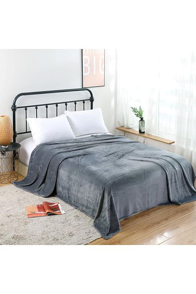 FIONNA.RO Cocolino Thin Blanket UNI - Dark Grey