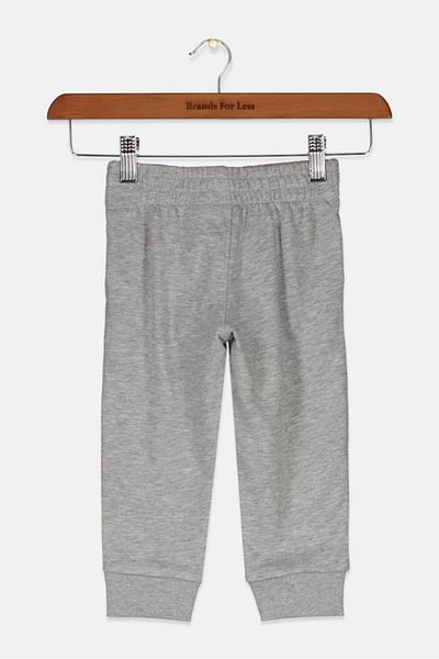 Puma Kids Boy Graphic Jagger Pants, Light Heather Grey