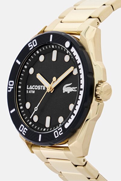 Lacoste Men 2011287 Stainless Steel Watch 44 mm, Gold