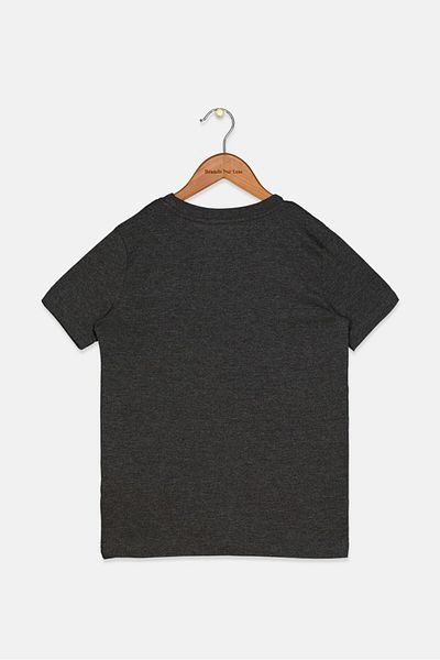 Puma Kid Boys Short Sleeve Crew Neck T-shirt, Grey