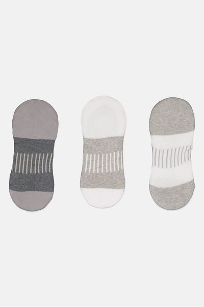 Tapout Men 3 Pairs Textured Cycling Sock, Multicolor