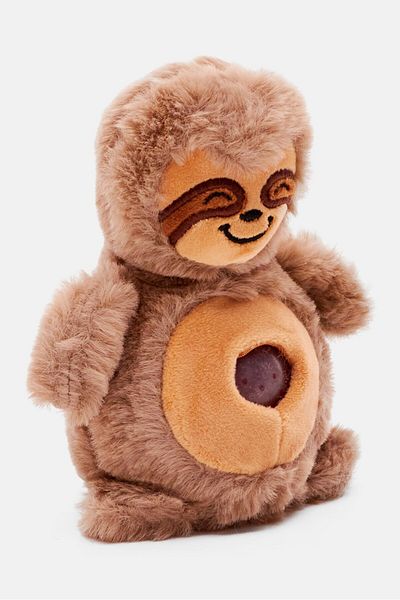 Jellyroos Plush Funny Tummy-Sheldon, Brown