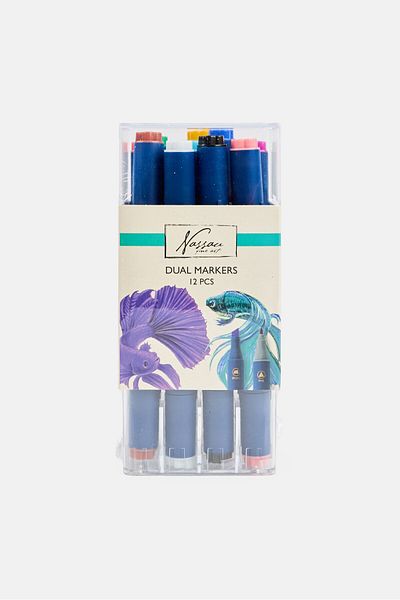 Nassau fine art 12 Pieces Round Dual Markers
