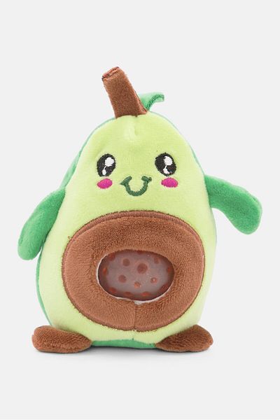 Jellyroos Plush Funny Tummy-Guac, Green/Lime Green