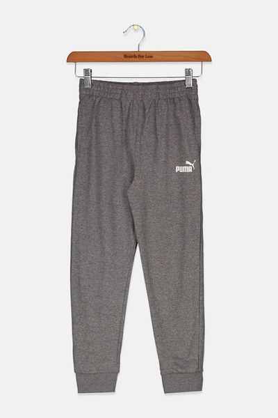 Puma Kids Boy Brand Logo Jogger Pants, Charcoal Heather