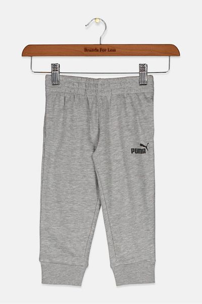 Puma Kids Boy Graphic Jagger Pants, Light Heather Grey