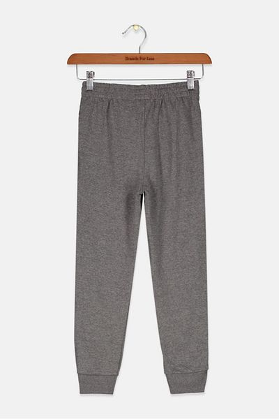 Puma Kids Boy Brand Logo Jogger Pants, Charcoal Heather