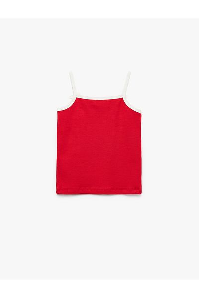 Koton New Season Cotton Rope Strap Slim Fit Bow Sleeveless Tank Top