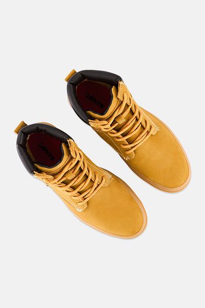 Levi's Women Camp 03 Lace Up Ankle Boots, Mustard