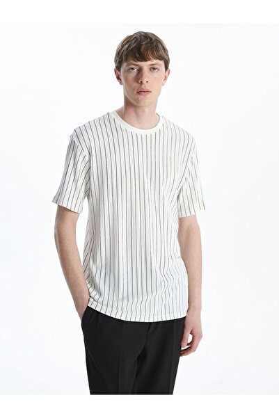 LC Waikiki Crew Neck Short Sleeve Striped Men's T-Shirt
