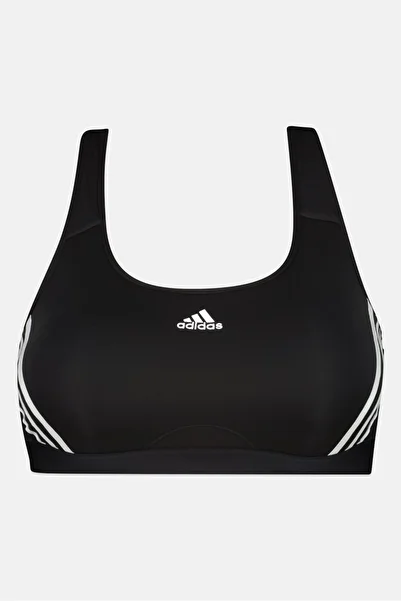 adidas Women Plus Size Brand Logo Padded Sports Bra, Black