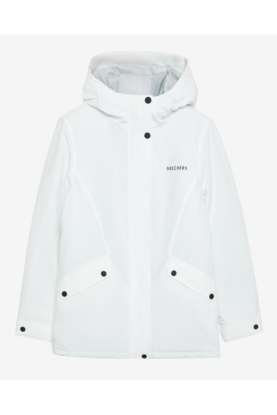 SKECHERS W Outerwear Padded Jacket Kadın Beyaz Mont S242041-100