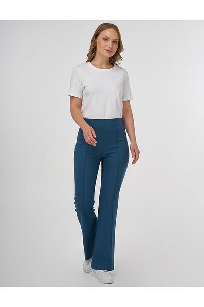 Kayra Çimalı Flare Fit Trousers Petrol