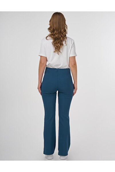 Kayra Çimalı Flare Fit Pantolon Petrol