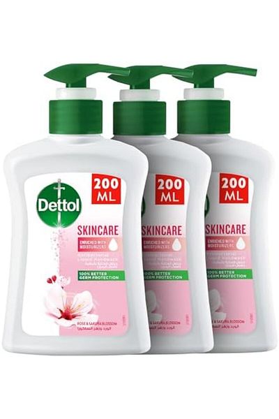 Dettol Handwash Liquid Soap Skincare Pump for Effective Germ Protection & Personal Hygiene, Protects