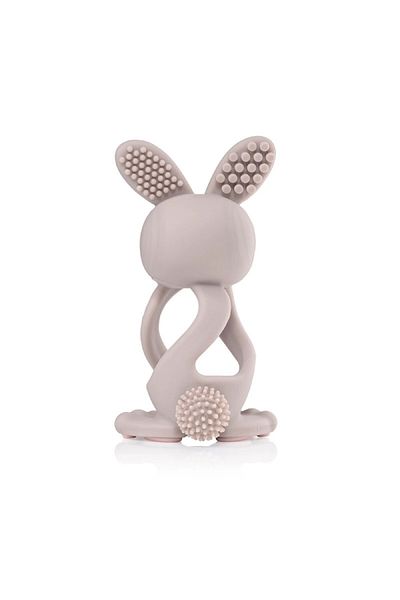 Brush-Baby Bobbie Bunny Teether 3D Cappuccino 0-3 Years