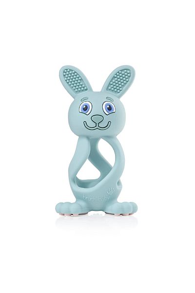 Brush-Baby Bobbie Bunny Teether 3D Eucalyptus 0-3 Years