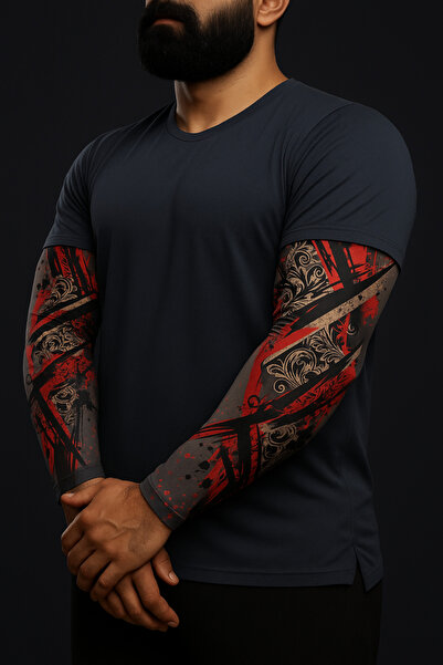 Buffalo Motorcycle Protection Wearable Arm Tattoo Socks Tattoo 3D Printed Arm...