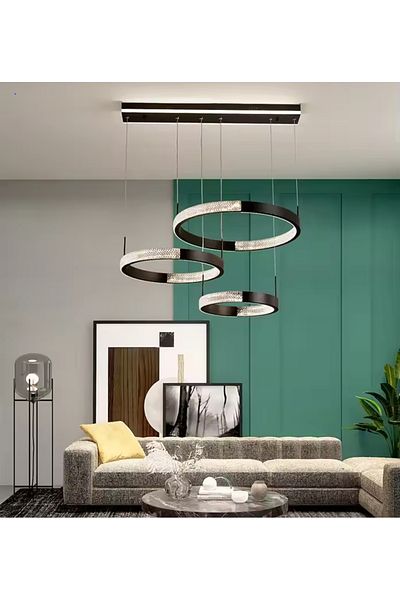 KARAZ Modern chandelier with 3 rings