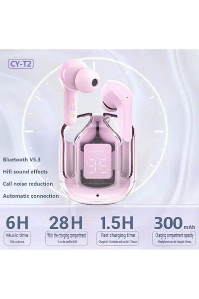 OEM Căști wireless TWS Air31, Bluetooth 5.5, intraauriculare, sunet HiFi, ANC, iluminare RGB pentru gaming, APT-X, apă