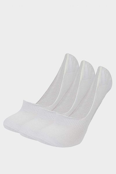 DeFacto Women's 3-Piece Cotton Ballerina Socks F5423Axns