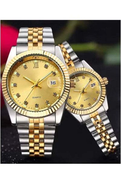Generic High-quality waterproof couple's watch set