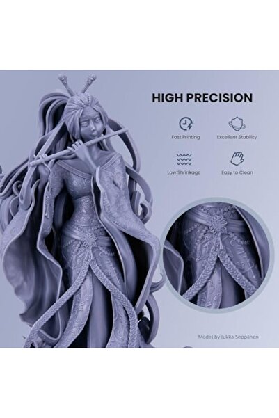 ELEGOO 8K Water Washable Photopolymer Resin 405nm LCD UV-Curing Resin Best for Saturn 2 8K LCD 3D Pr