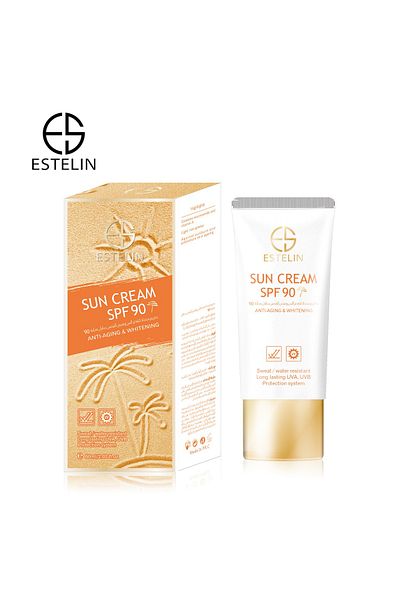 ESTELİN Estelin SPF 90 Anti-Ageing & Whitening Sun Cream 60ml– High Protection, Skin Brightening Formula