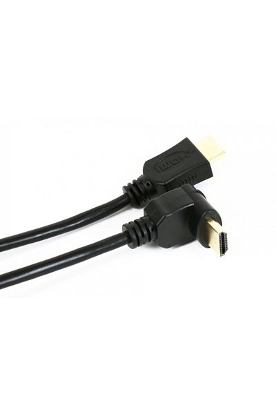 Omega HDMI cable v.1.4 Gold Angled 3m
