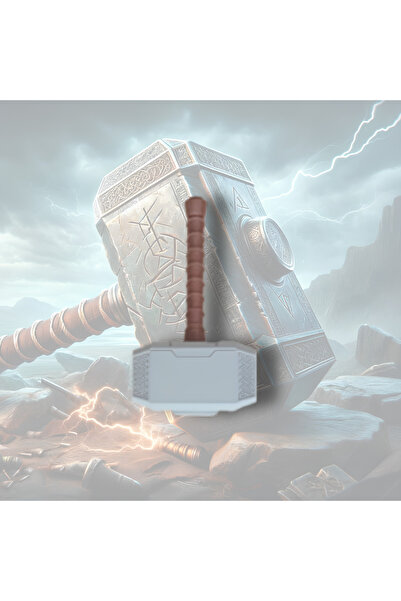 mmb Thor Çekici Mjolnir - Ceviz Ağacı Alaşımlı Sap ve Gerçekçi Premium Masa D...