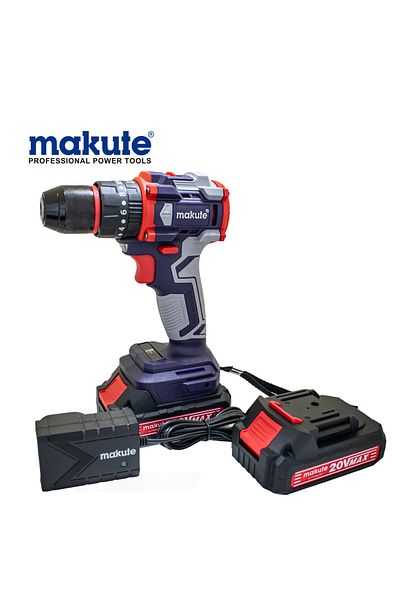 MAKUTE 10mm drill with two 20V batteries