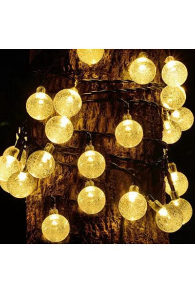 Blusmart Solar-Powered Lighting Installation, 5 m, 30 LED Globes
