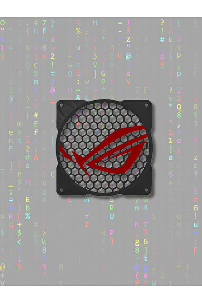 mmb Asus ROG Fan Kapağı – 120mm ve 140mm Uyumlu, Kırmızı Logolu Gaming Aksesuar