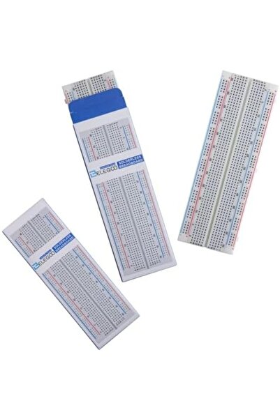 ELEGOO 3 pcs Breadboard 830 Point Solderless Prototype PCB Board Kit for Arduino Proto Shield Distri