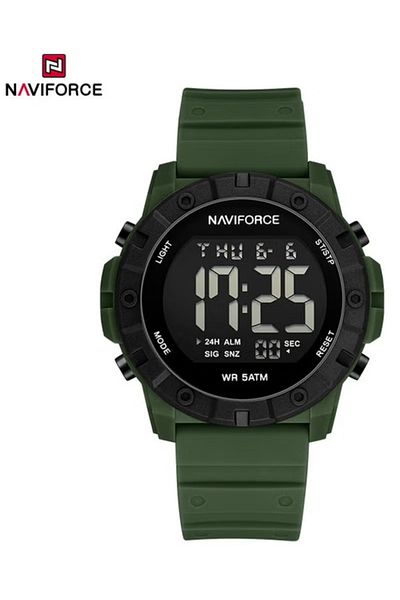 Naviforce Digital Sports Watch – Unisex, Water Resistant, Multifunction Display with Durable Strap