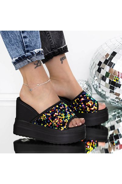 mei Women's Platform Slippers 3AW316 Multicolor | Mei