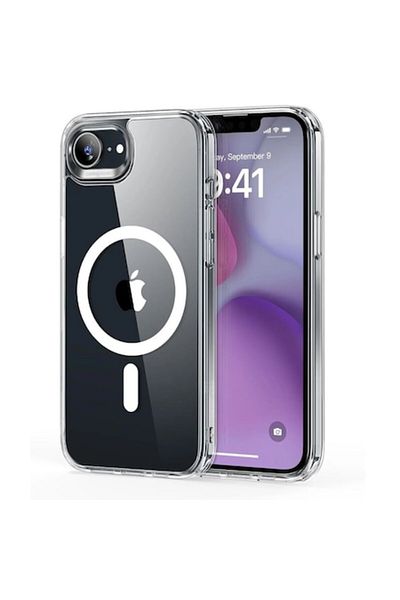 Gtech Phone Case Acrylic MagSafe Compatible with Apple iPhone 16e, Large Cutout, Enhanced Protection, Tran