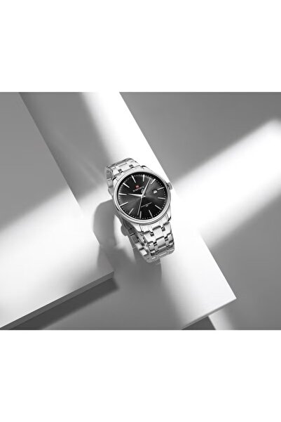 Naviforce Men's Analog Watch – Classic Stainless Steel Design, 30M Water Resistant, Date Display