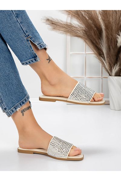 mei Women's Slippers with Low Sole 3AQ18 Beige | Mei