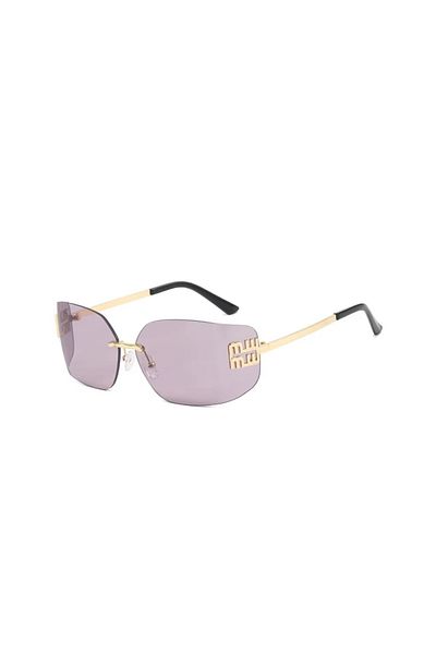 REDz Accessories Ochelari de soare MW Luxury, design fără rame, protecție UV400, roz