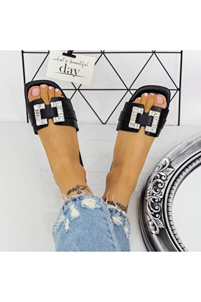 mei Women's Slippers 562-1 Black Mei